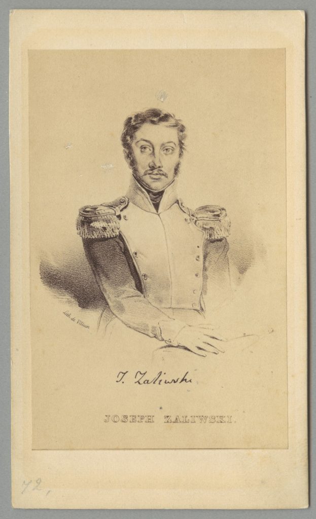 Józef Zaliwski, portr., reprodukcja fot. grafiki (litogr.)