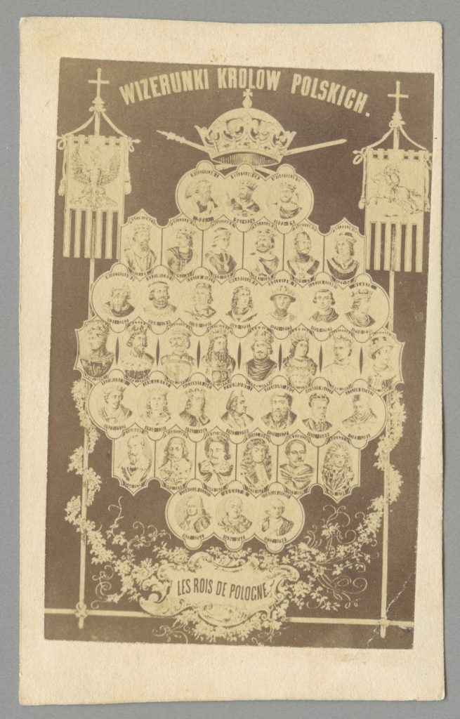 Poczet królów pol, tableau portr., reprodukcja fot. grafiki