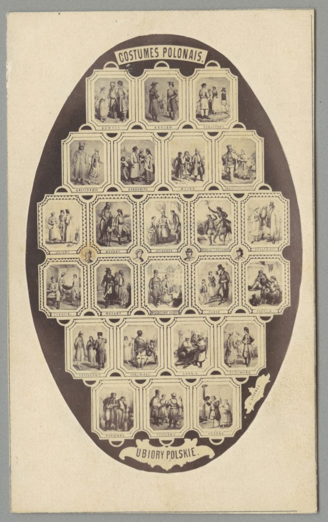 tableau, ubiory polskie, repr. fot  24. rycin rodzajowych i 4. popiersia,  w owa