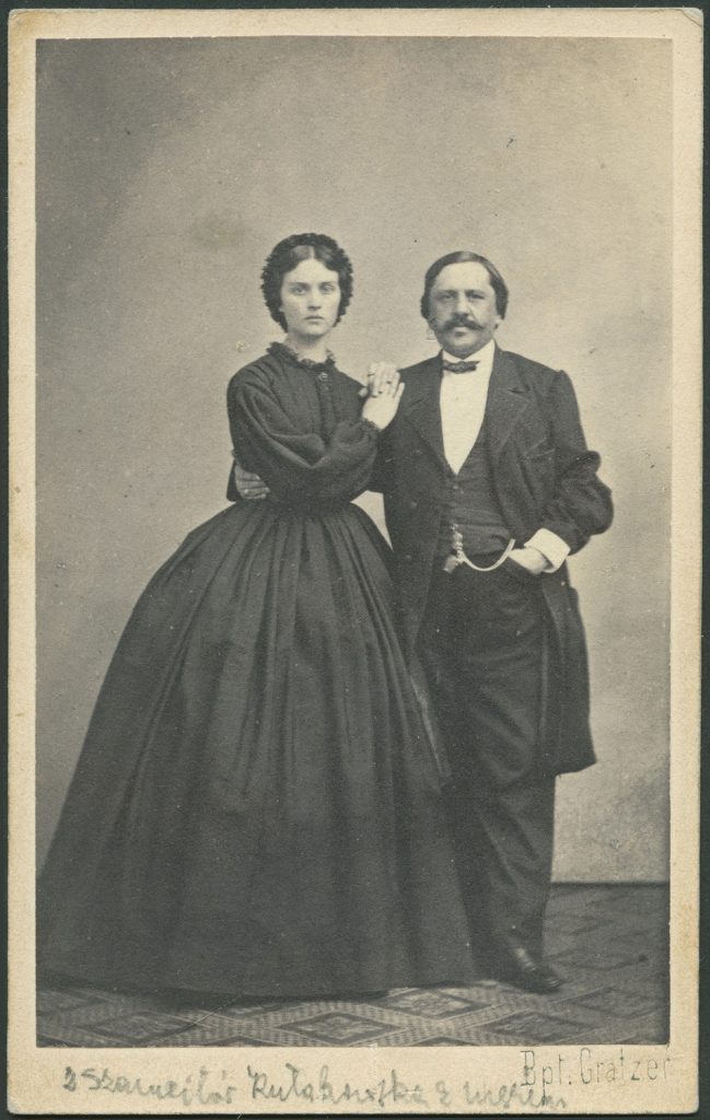 Kułakowska z mężem, portret grupowy