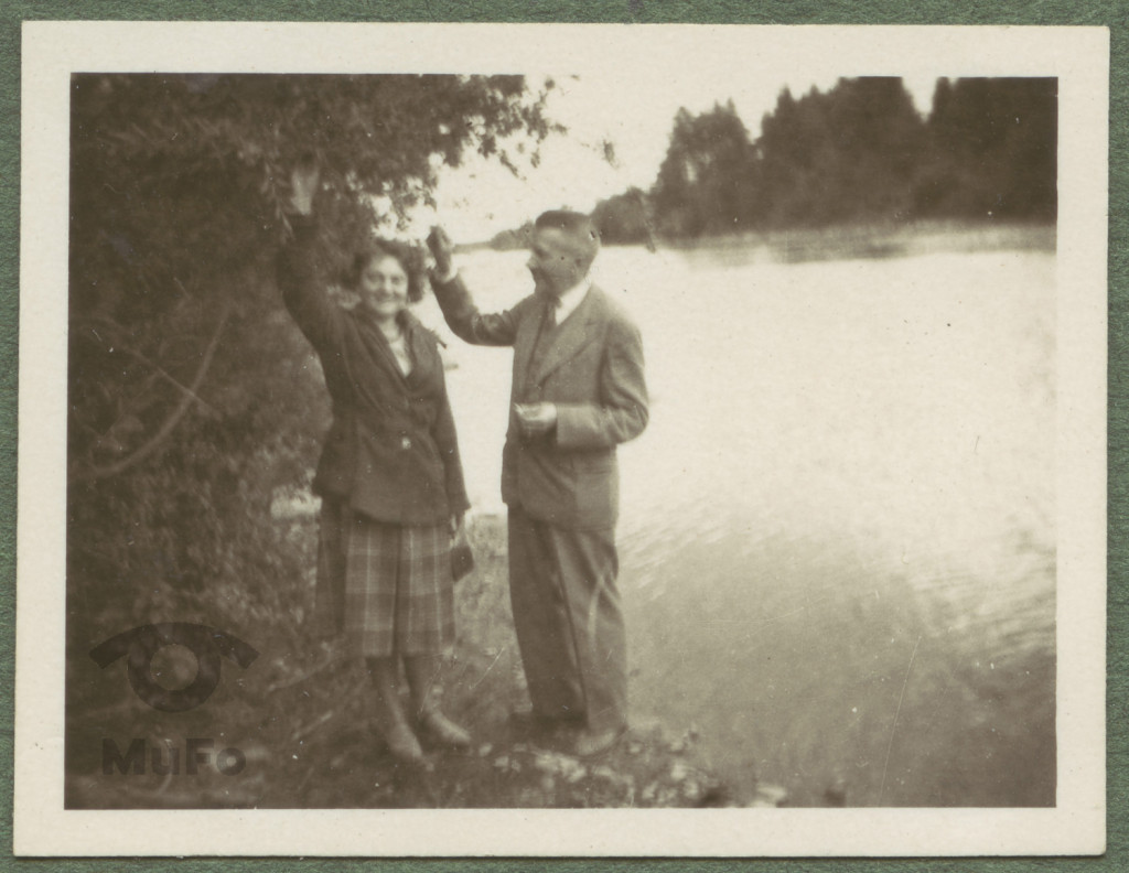 Zofia Mussilowa i Stanisław Karyłowski nad Rabą