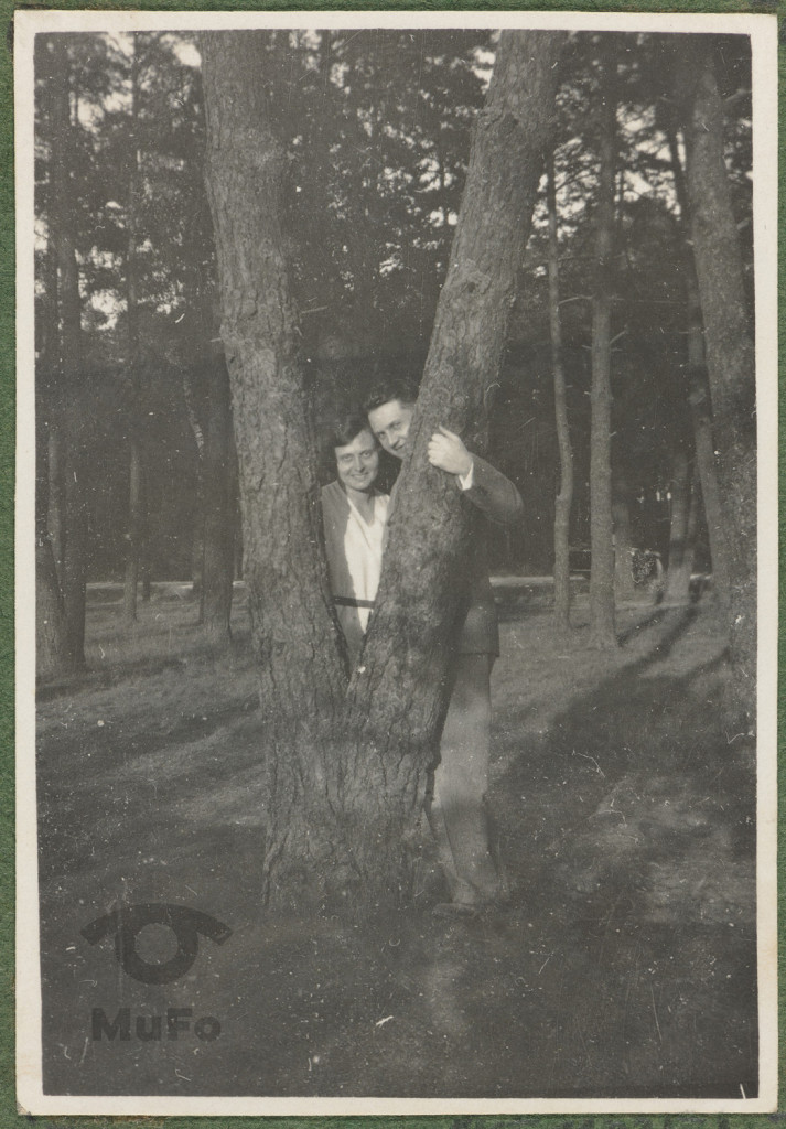 portret w plenerze, Helena Szlachtowska i Maciej Starzewski