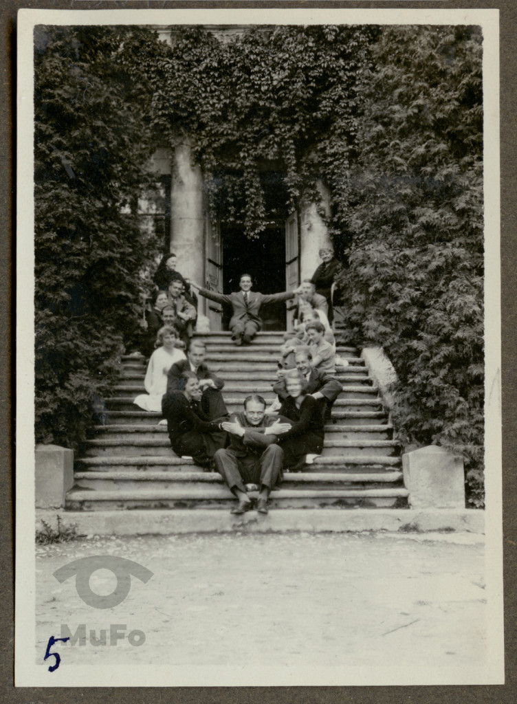 portret zbiorowy, aranżowany, "Odwiedziny u rodziny Rostworowskich w Niegoszowicach"