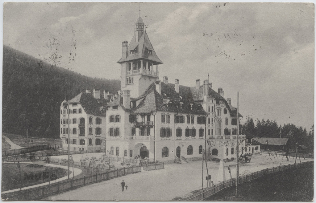 Austria, Alpy, Semmering, budynek hotelu ,widok