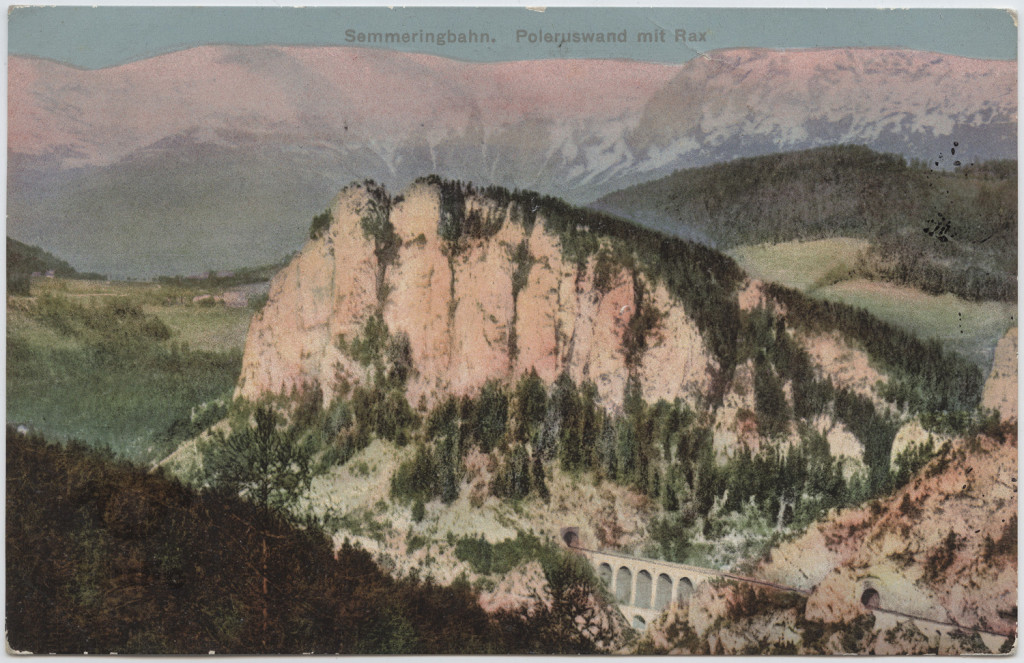 Austria, Alpy, przeł. Semmering, wiadukt kolejowy