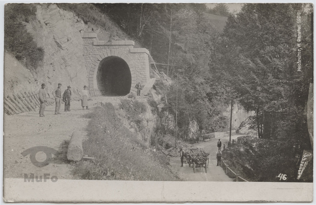 górna Austria, górska linia kolejowa Pyhrbahn, budowa tunelu,