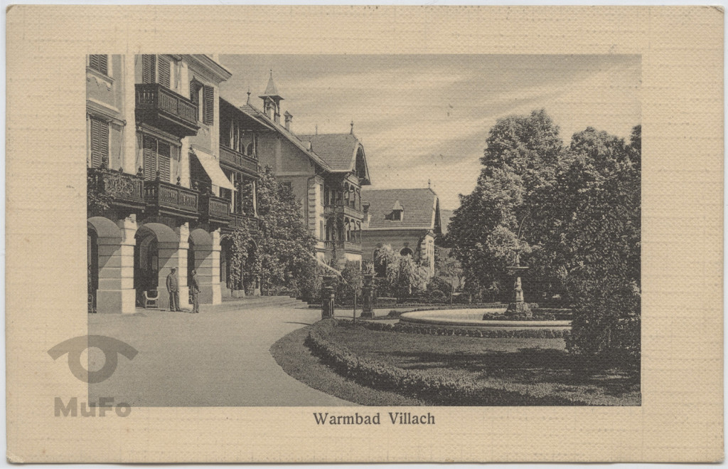 Austria, Villach, ulica, hotel, fontanna