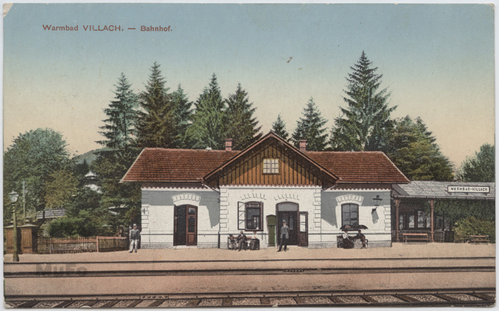 Austria,Villach budynek dworca kolejowego