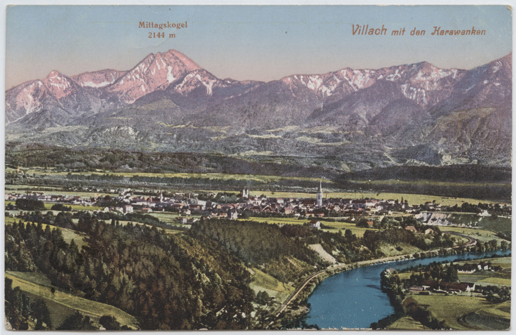 Austria, Alpy, pasmo Karawanki panorama uzdrowiska Villach
