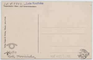 ruiny zamku Falkenstein; linia kolei górskiej w Taurach ;