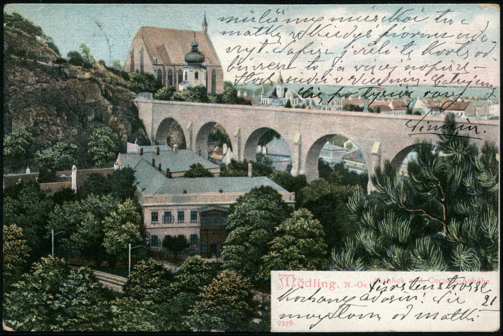 Mödling widok z góry parkowej