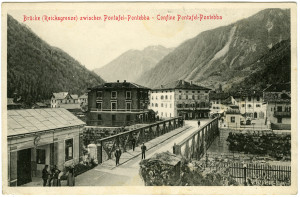 Most na granicznej rzece Pontebbana.