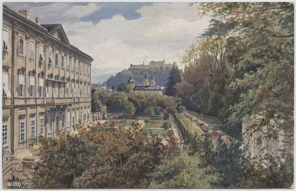 Salzburg, ogród Mirabellgarten.