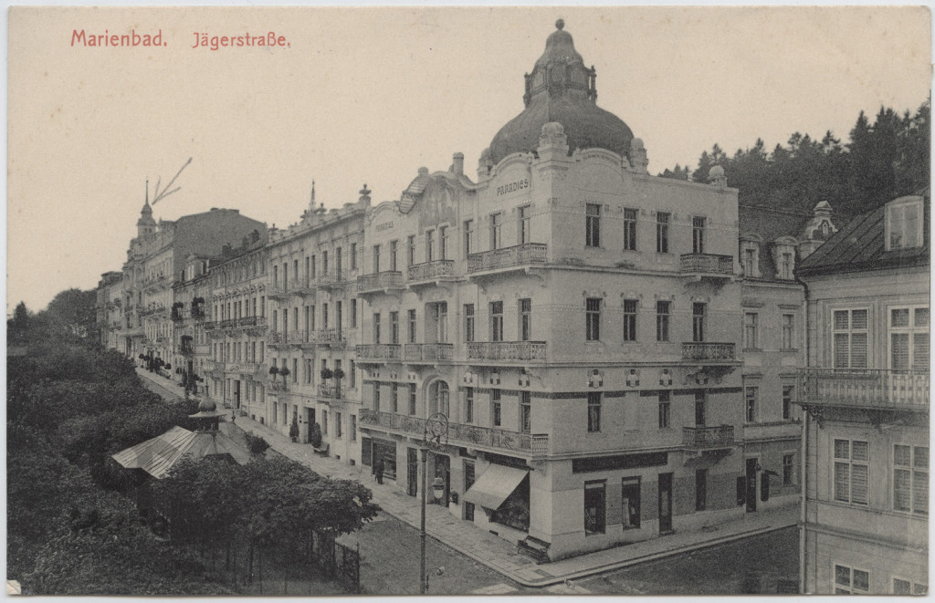 Marienbad, ulica Jagerstrasse.