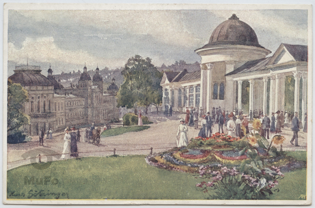 Repr. obrazu, Hans Gotzinger, Marienbad, źródło Ferdinandsquellen.