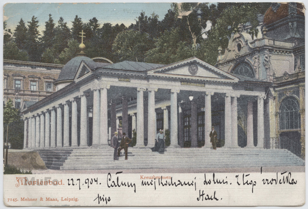 Marienbad, budynek źródła Kreuzbrunnen.