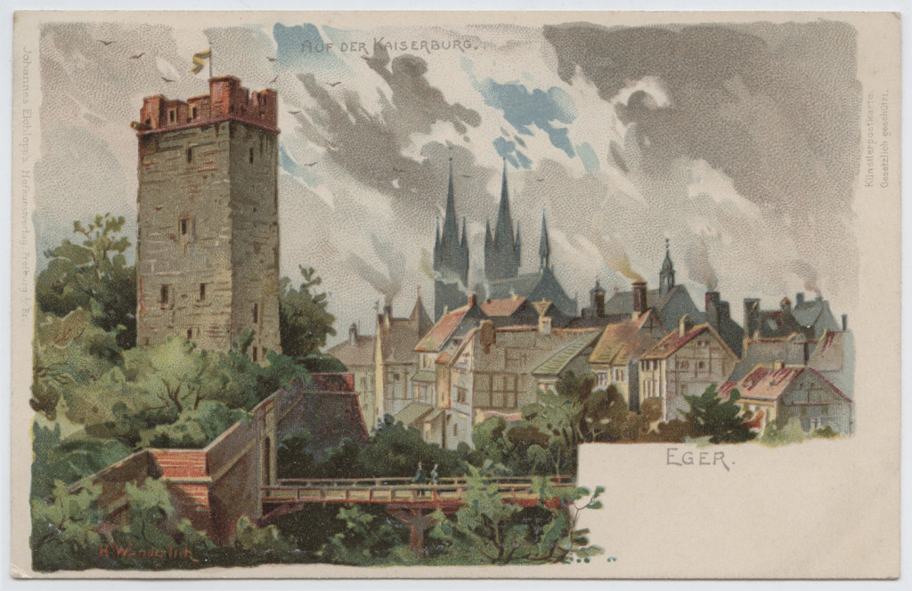 Repr. rys. Miasto Eger, zamek cesarski.