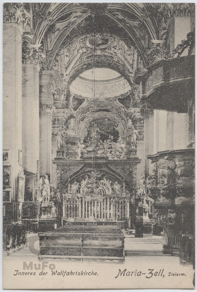 Miasto Mariazell w Styrii, wnętrze kościoła.