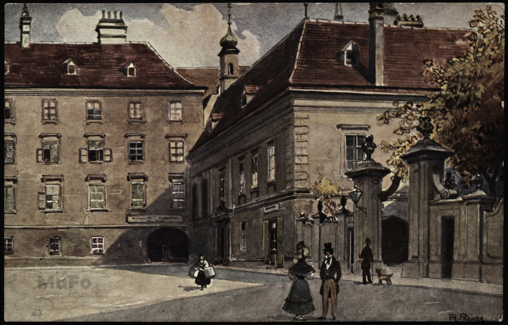 reprod. mal. Rudolf Preuss widok Wiednia