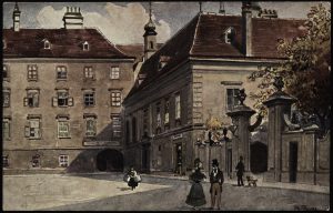 reprod. mal. Rudolf Preuss widok Wiednia