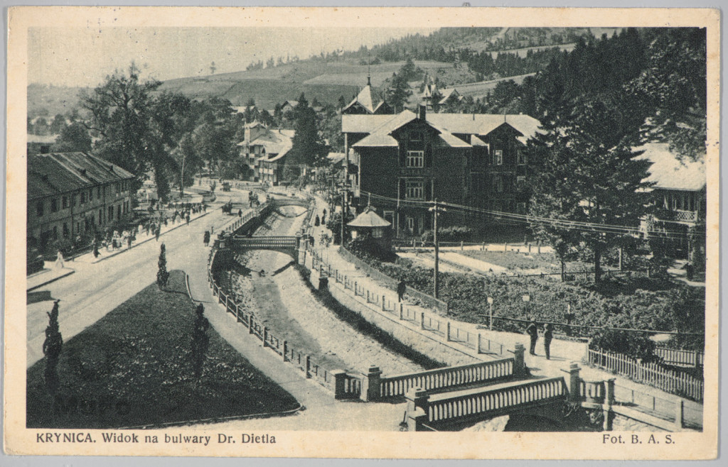 Krynica. Widok na Bulwary Dr. Dietla
