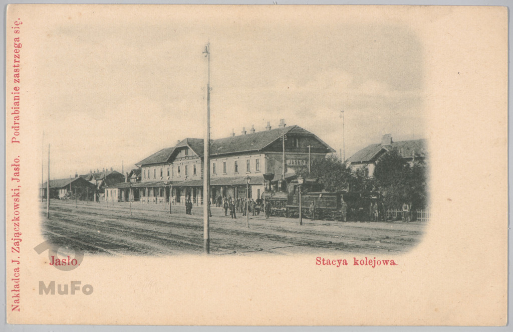 reprod. fot.: Jasło, dworzec kolejowy