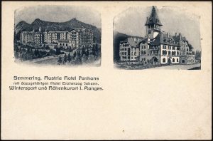 Semmering hotele w górach zestaw 2 widoków