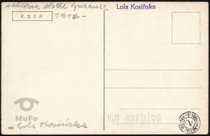 Abacja (Opatija) widok morza poprzez cyprysy