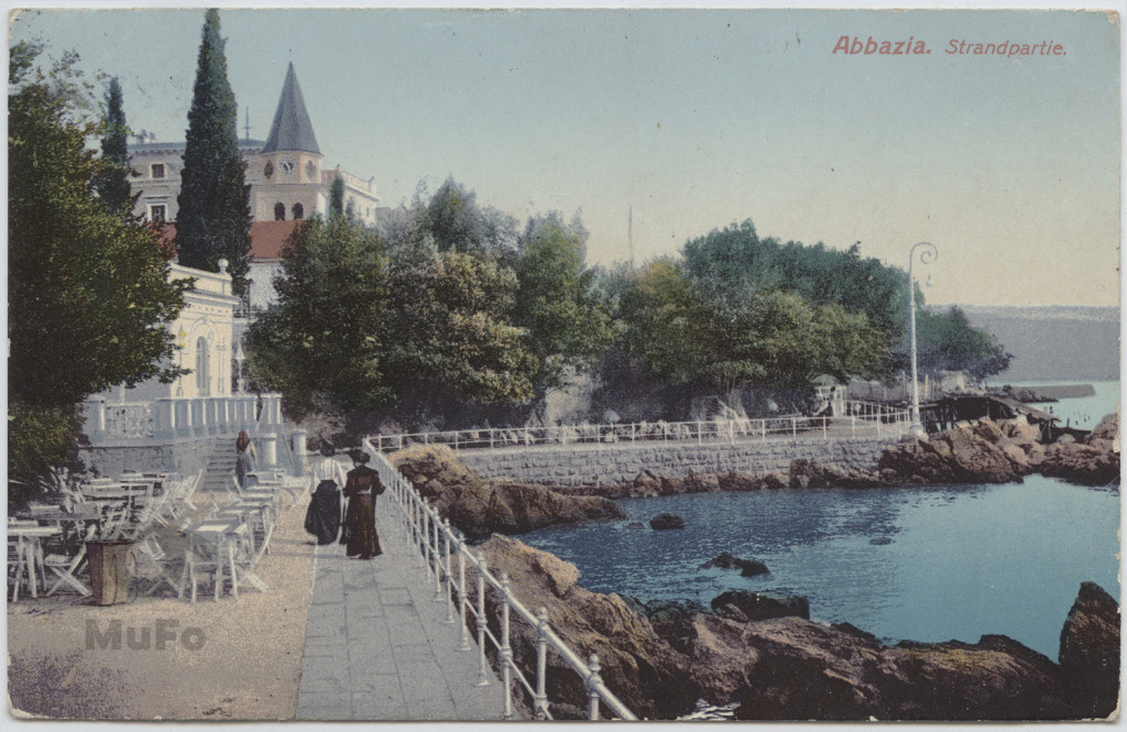 Abacja (Opatija)  plaża promenada widok nadmorski