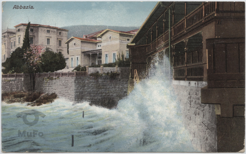 Abacja  (Opatija) widok nabrzeża.