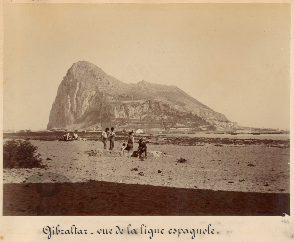 Gibraltar. Widok od strony zachodniej, z Hiszpanii.