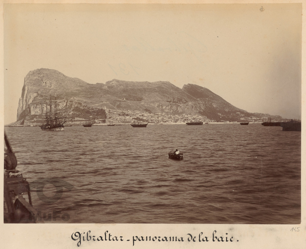 Gibraltar. Widok od strony zachodniej, z morza