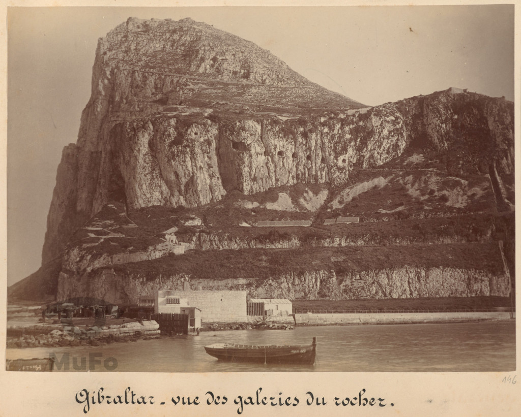 Gibraltar. Widok od strony zachodniej, z morza.