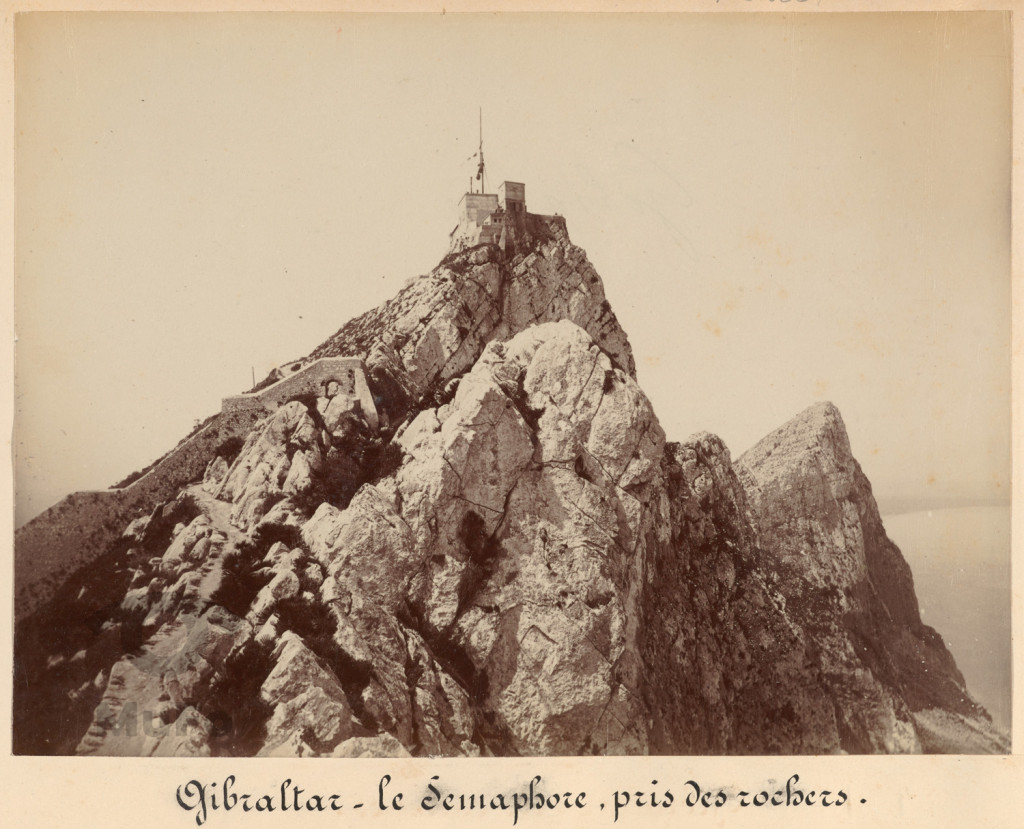 Gibraltar. Skała z semaforem