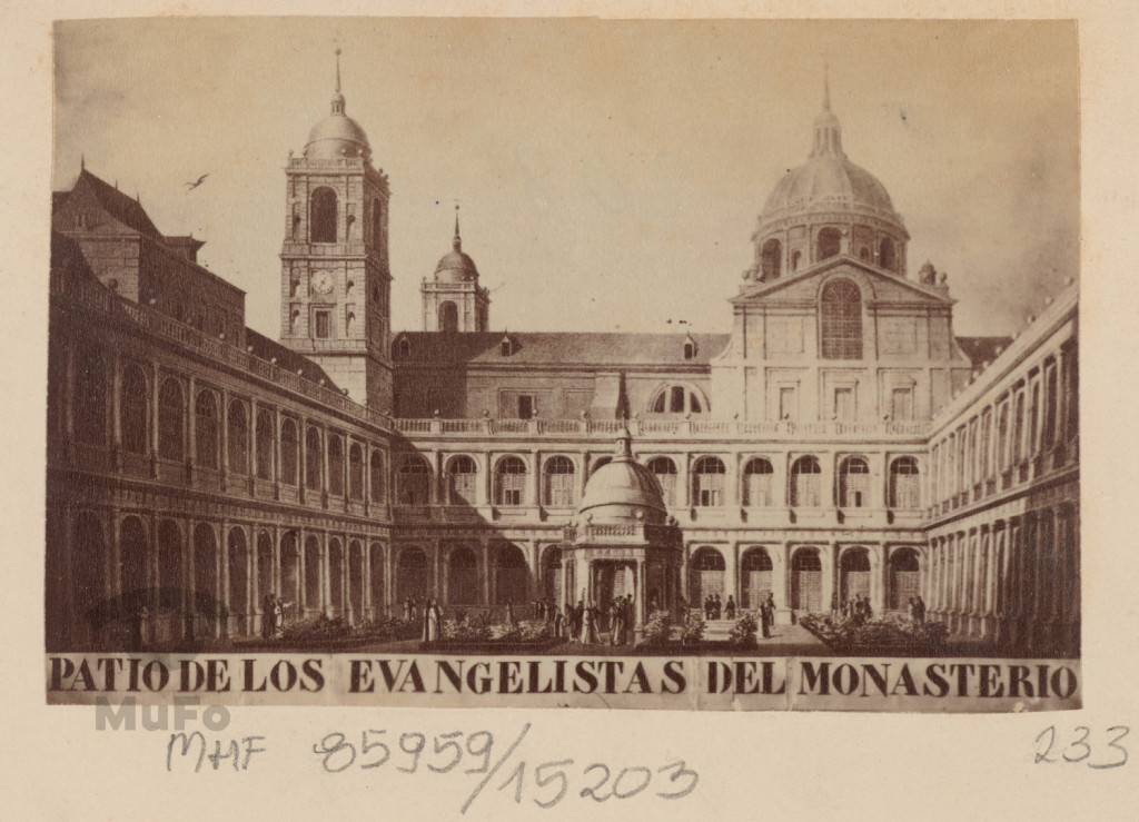 Repr. Mal. Monasterio, el Escorial. Dziedziniec Ewangelistów