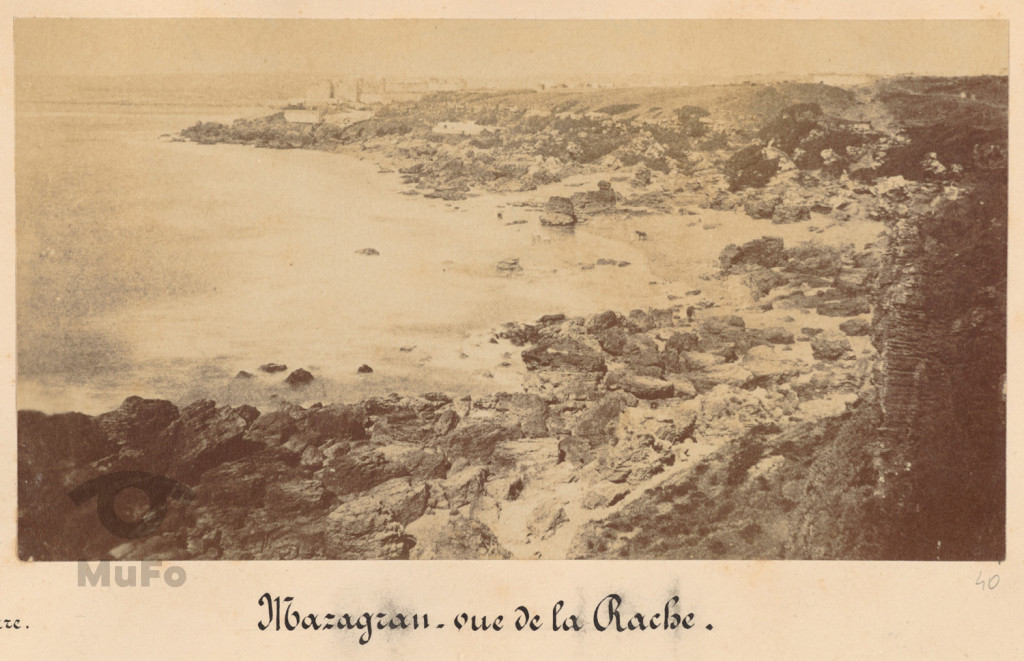 Tanger. Widok na zatokę i twierdzę Larache. Mazagran (El Dżadida)