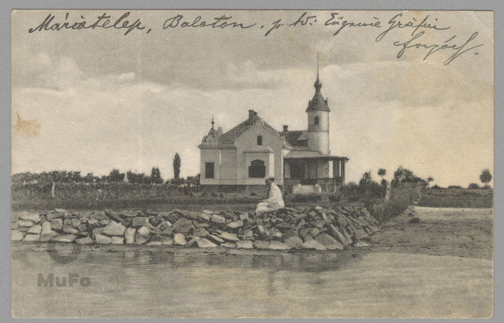 willa nad Balatonem od strony jeziora
