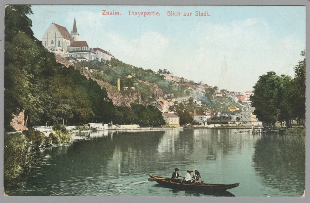 Morawy , Znojmo , panorama, rzeka