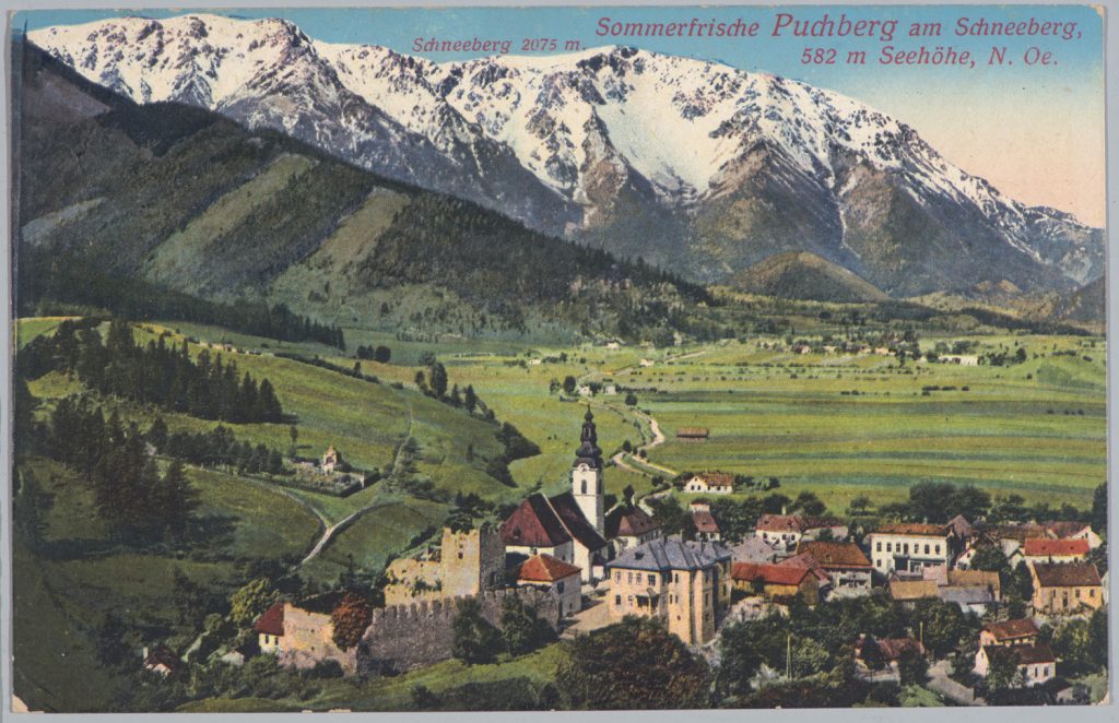 letnisko Puchberg szczyt g. Schneeberg