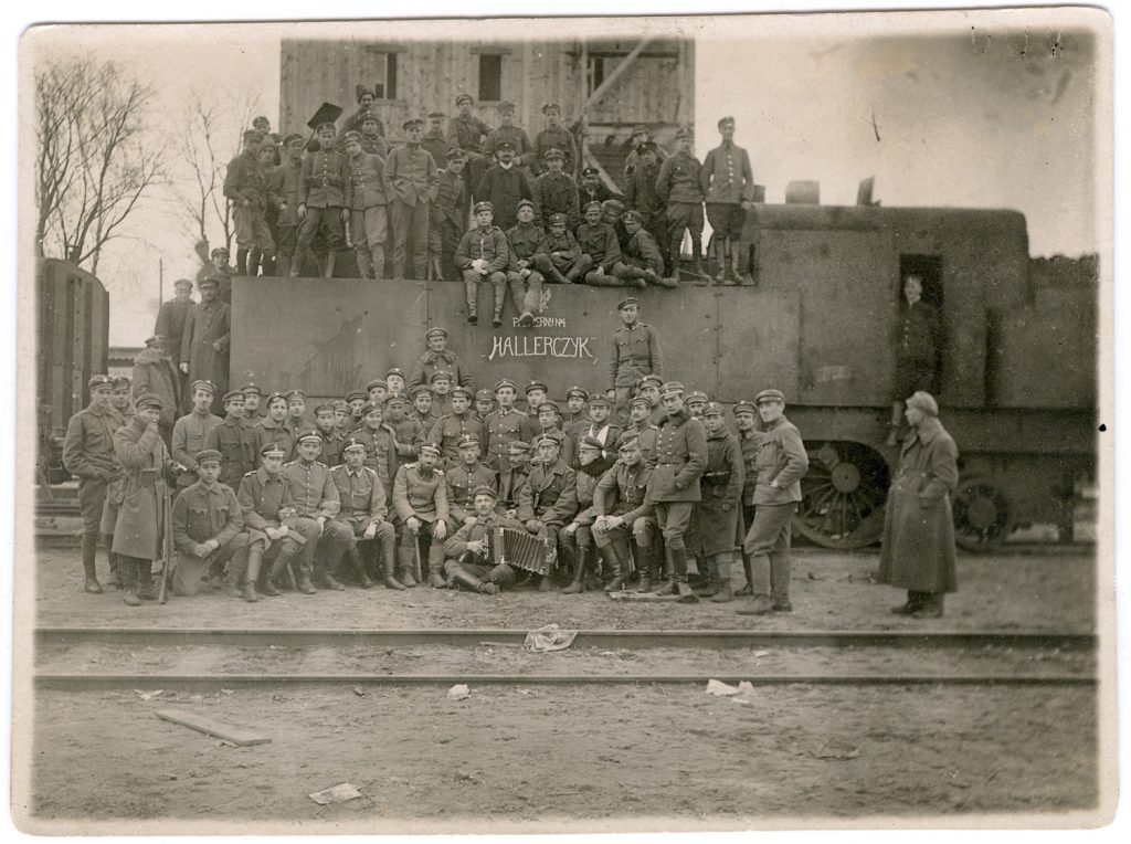 załoga pociągu pancernego "Hallerczyk"