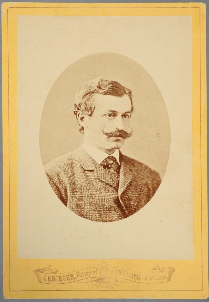 mężczyzna z wąsami, portret