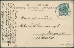 Reprodukcja rysunku, dziewczynka w niebieskiej sukience