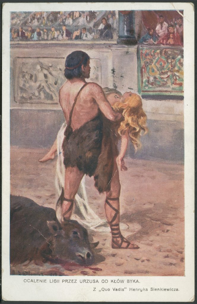 Reprodukcja malarstwa, ocalenie Ligii przez Ursusa