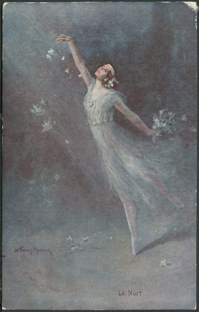 Reprodukcja rysunku, H. Thomas Mabank, baletnica