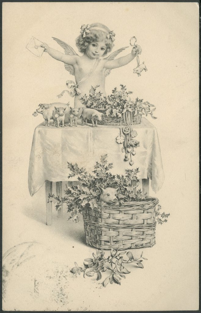 Reprodukcja rysunku, aniołek