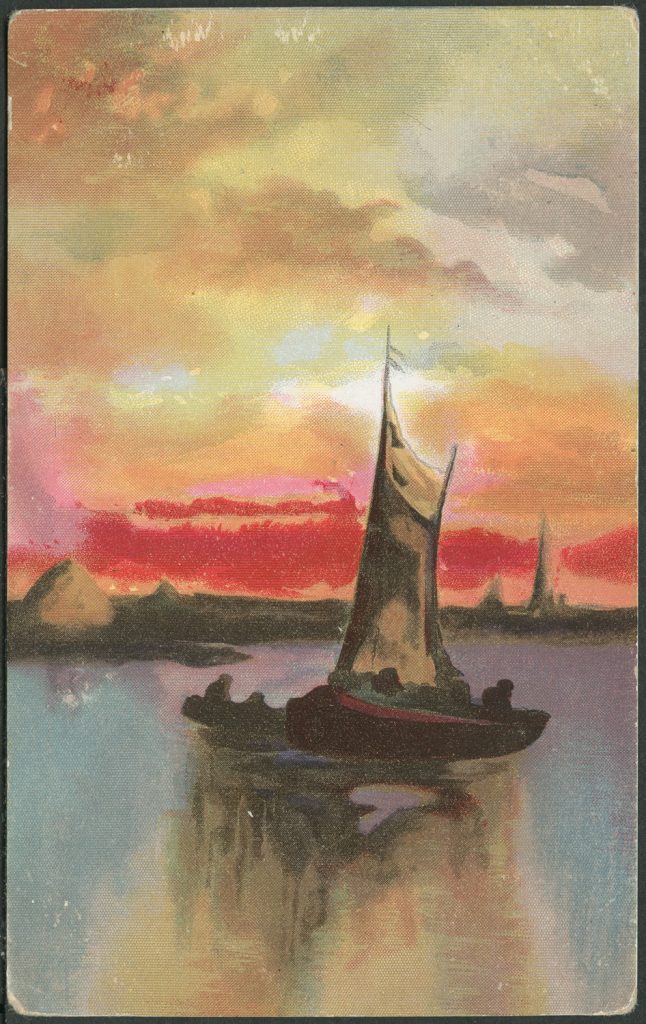 Reprodukcja malarstwa, żaglówka