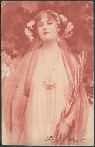 Reprodukcja malarstwa, młoda kobieta, portret