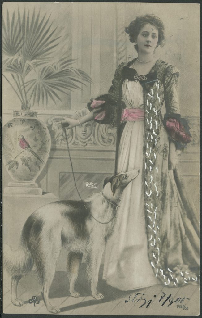 Reprodukcja, kobieta i pies