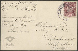 Reprodukcja rysunku, witający się przechodnie