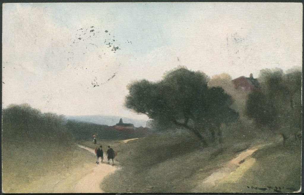 Reprodukcja malarstwa, pejzaż wiejski